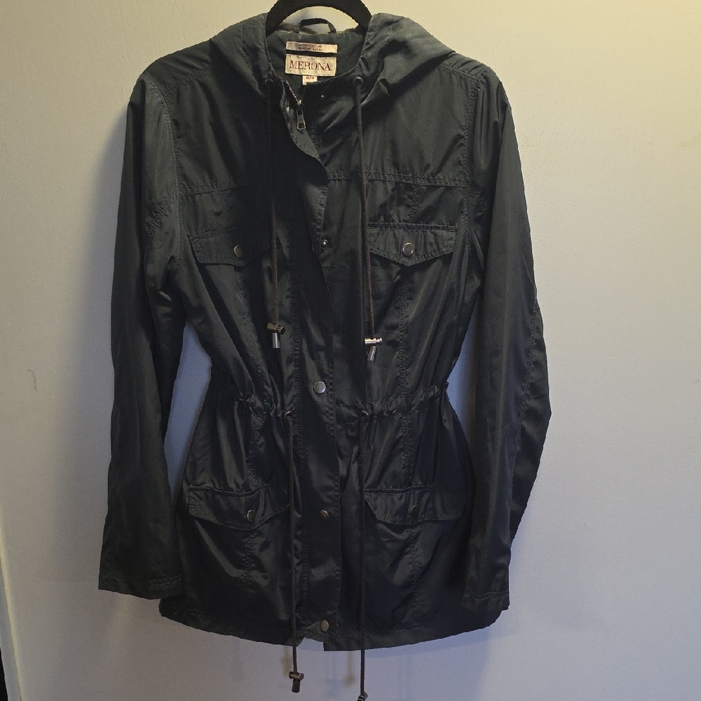 Merona Black Utility Jacket with Classic Design
